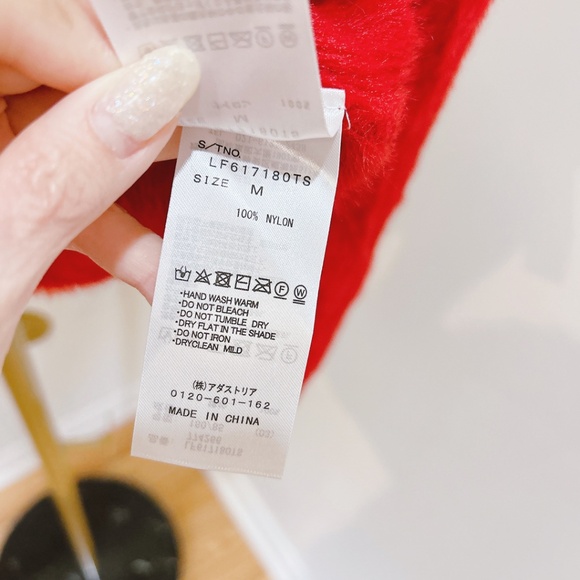 Authentic Lowrys Farm red faux fur furry sweater - Picture 4 of 4